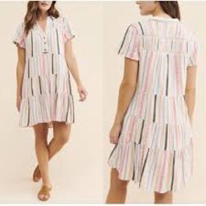 Anthropologie  Multicolor Button-Down Dress